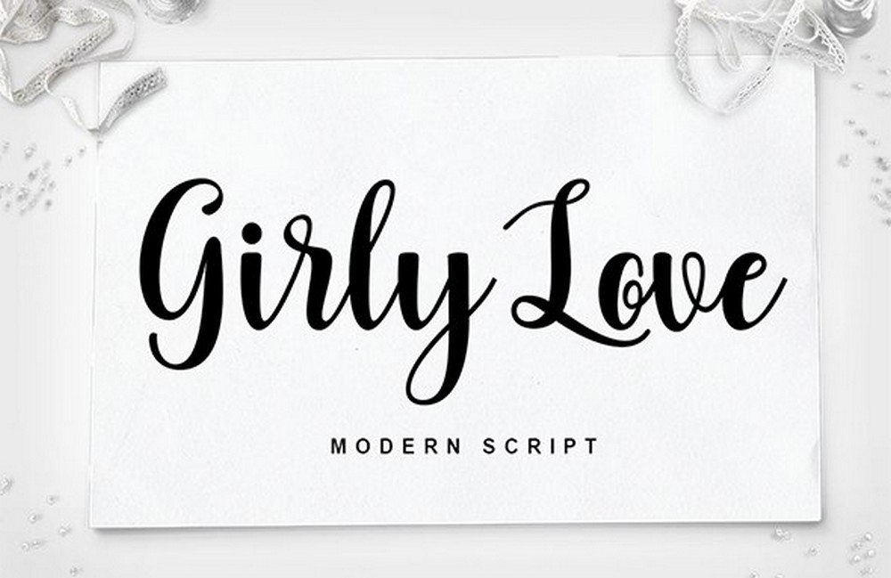 Girly Love - Nowoczesna czcionka skryptowa
