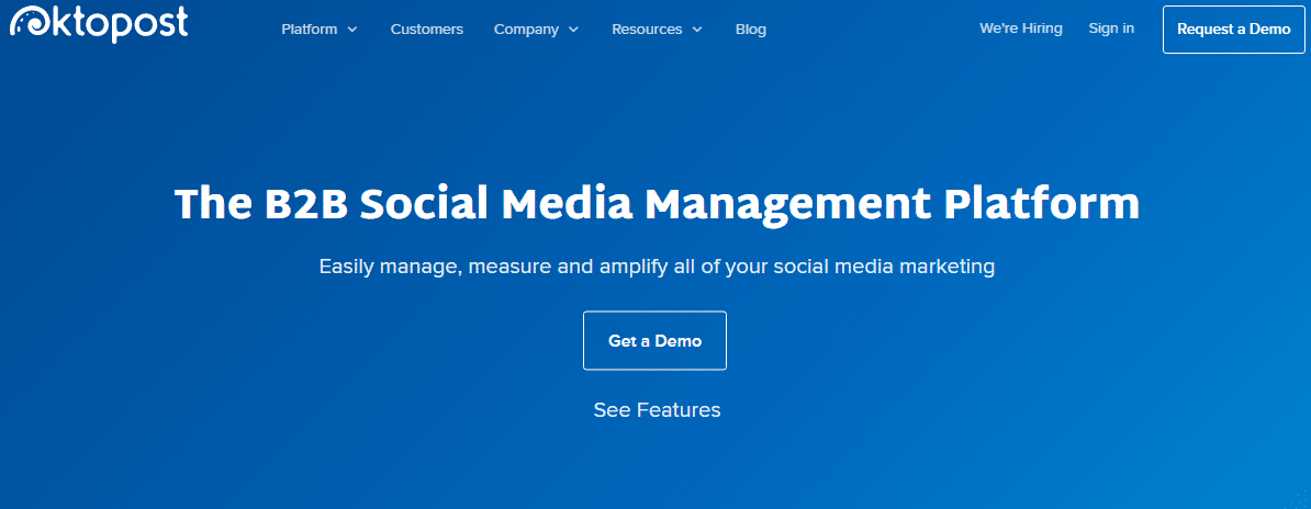 Strumento Linkedin oktopost
