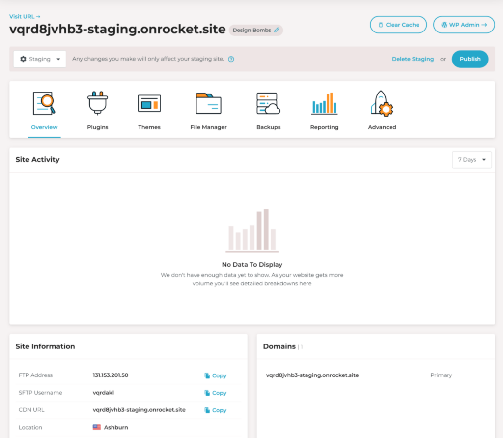 Ferramenta de site de teste
