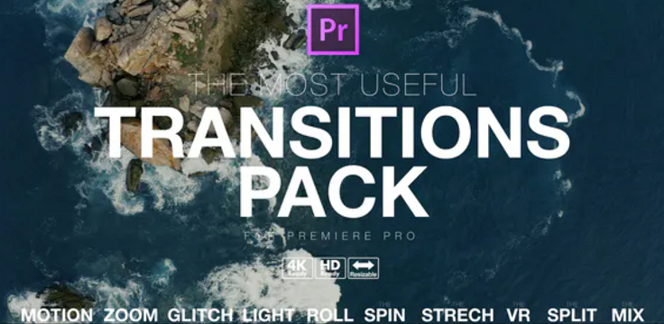 Modelo de transições do Premiere pro
