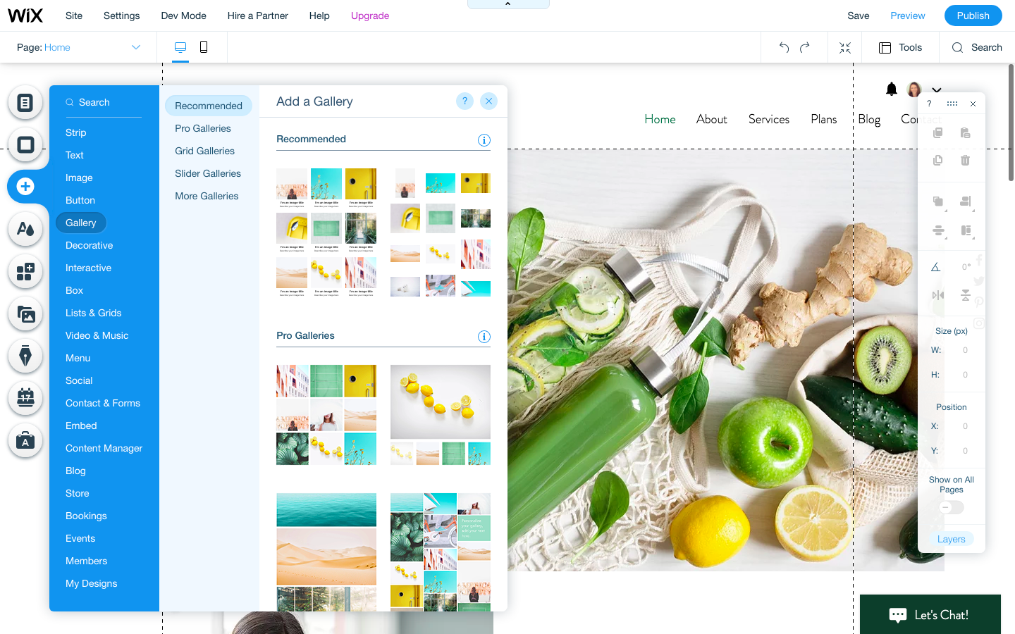 Wix web sitesi oluşturucu
