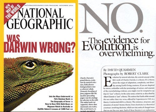 National Geographic Darwin-Artikel