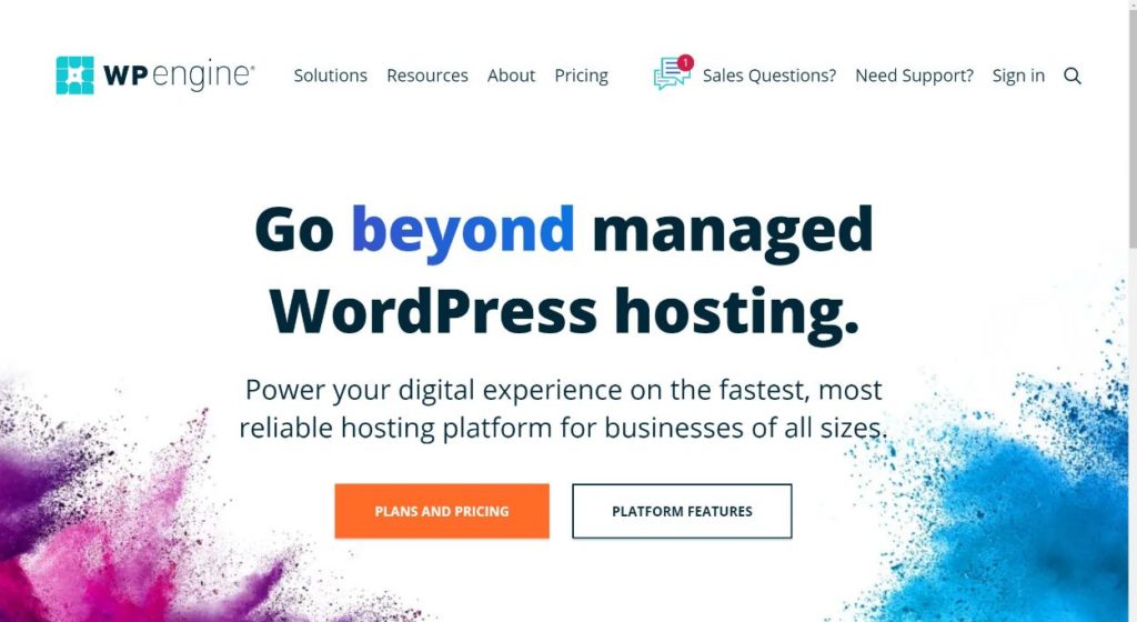 WP Engine จัดการโฮสติ้ง WordPress