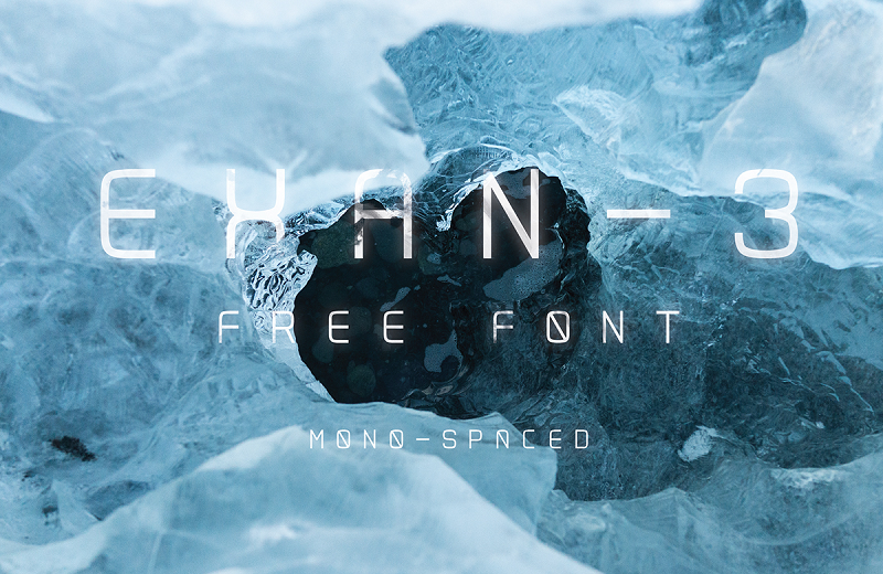 Exan 3 futuristische Schriftart