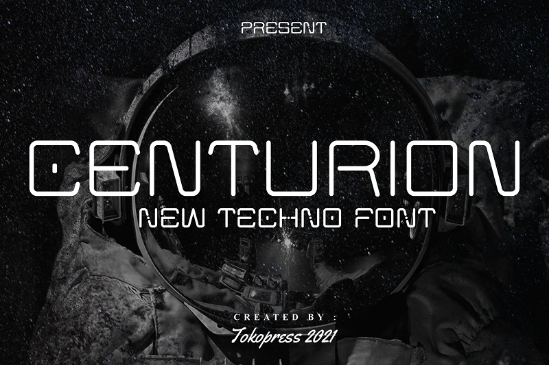 Centurion futuristische Schriftart