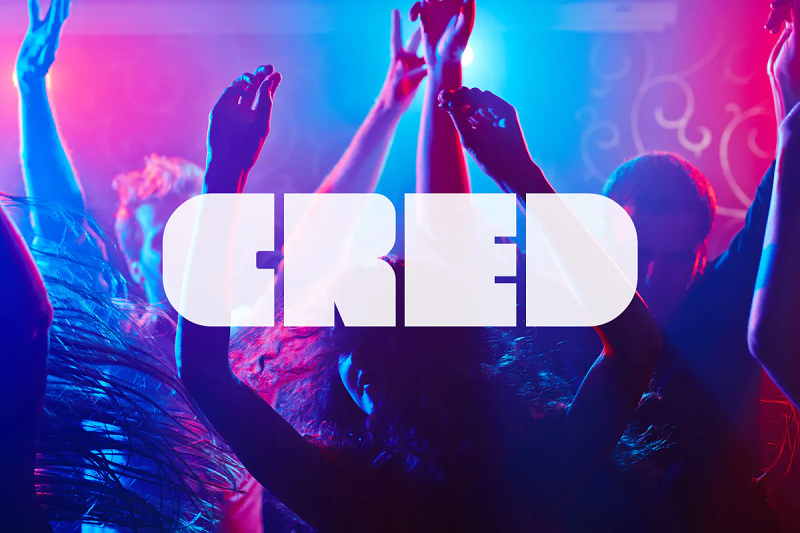 Cred futuristische Schriftart