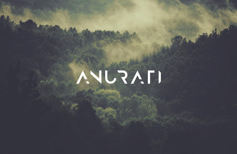 Anurati futuristische Schriftart