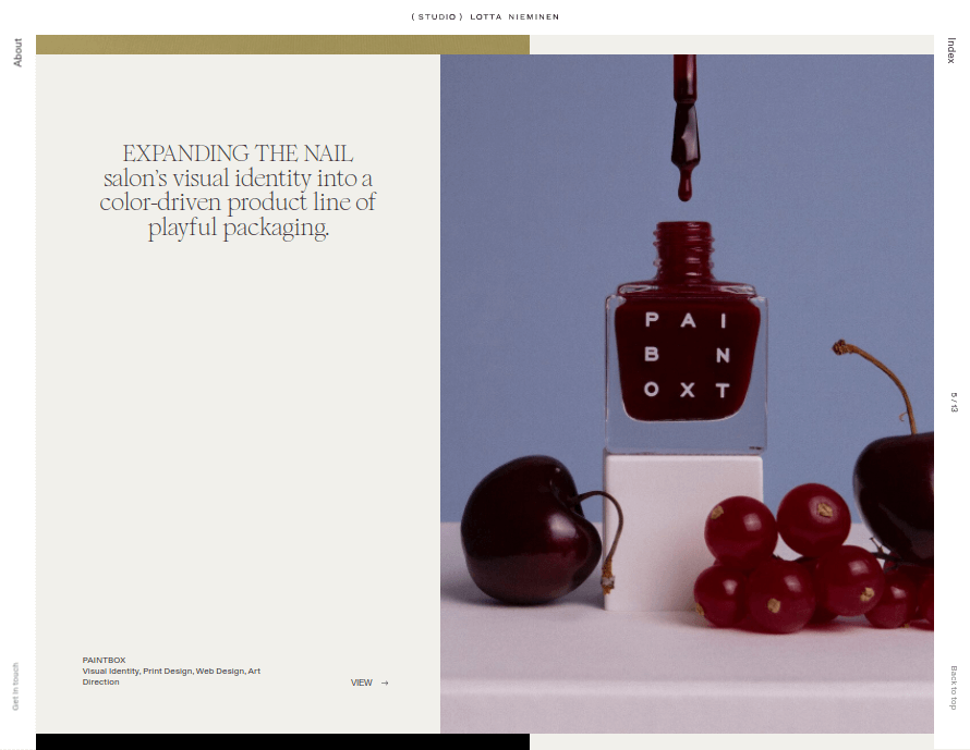 Portofoliu de design grafic Lotta Nieminen