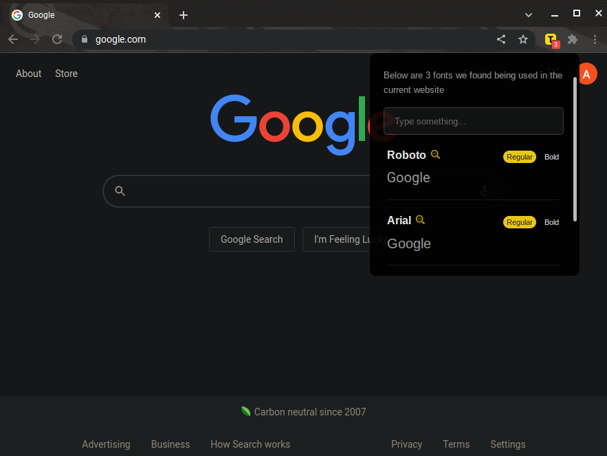 ウェブサイトで使用されているフォントを探す