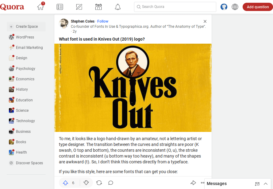 Quora-書体の識別
