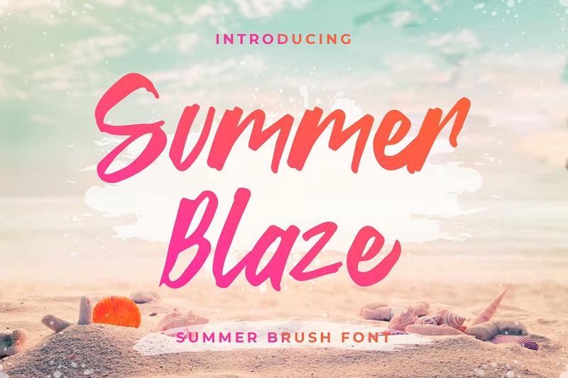 Summer Blaze-Schriftart