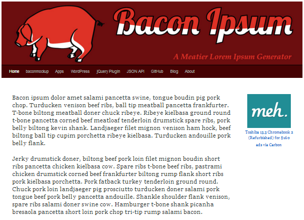Speck Ipsum