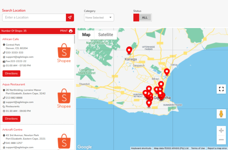 Localizador de tiendas