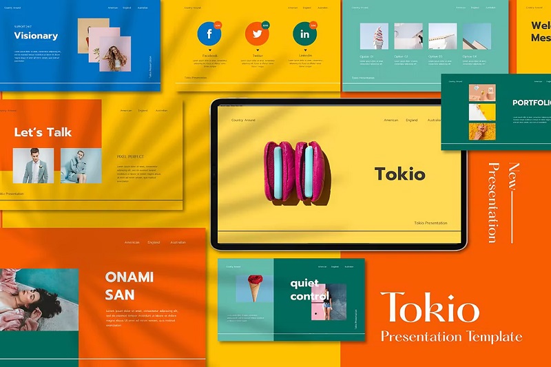 Tokio Google 프레젠테이션 템플릿