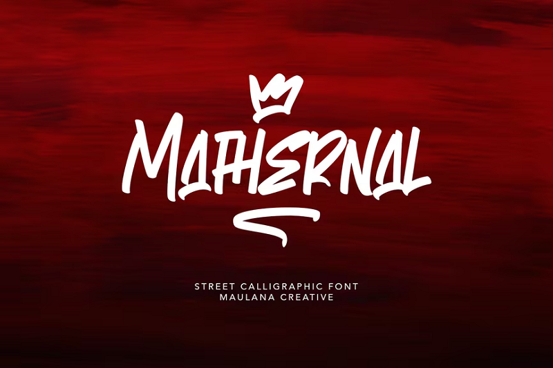 Mathernal 거리 서예 글꼴
