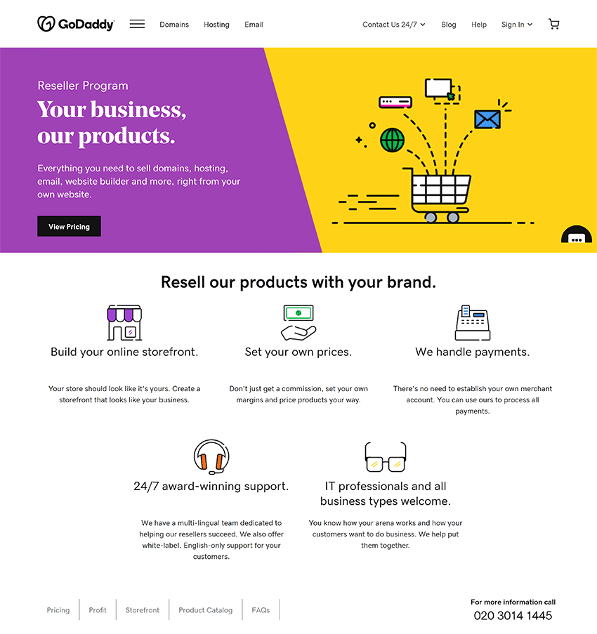 GoDaddy 리셀러 프로그램