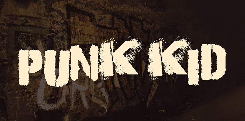 Font grafiti stensil
