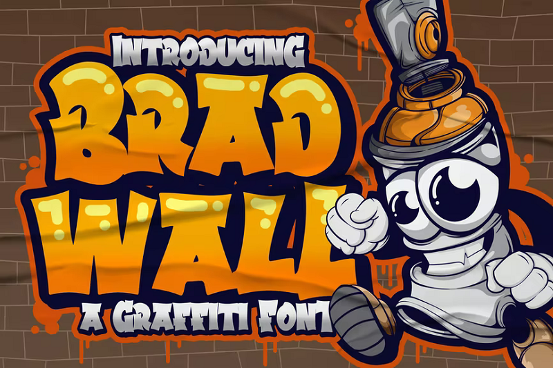 font dinding brad