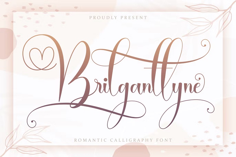 Font tulisan tangan Brilganttyne