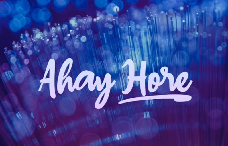 Font tulisan tangan Ahay Hore