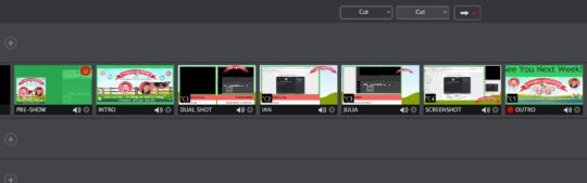 Управление сценами в Wirecast