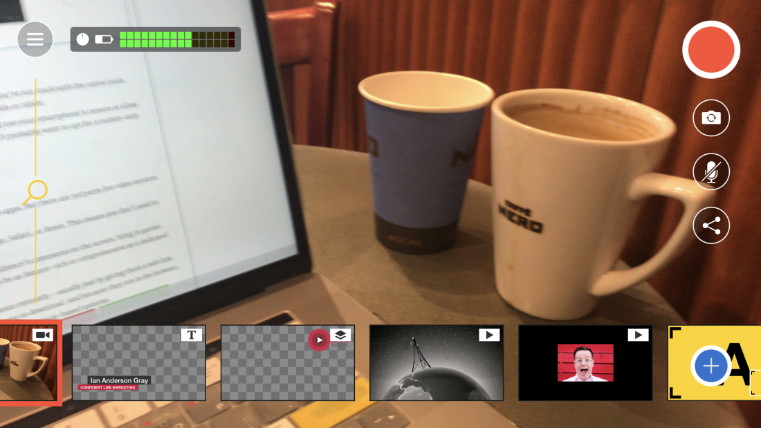 Мобильное приложение Switcher Studio Broadcasting using the Switcher Studio iOS app