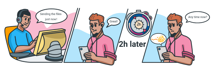 مكتب مقابل جهاز التحكم عن بعد - illos