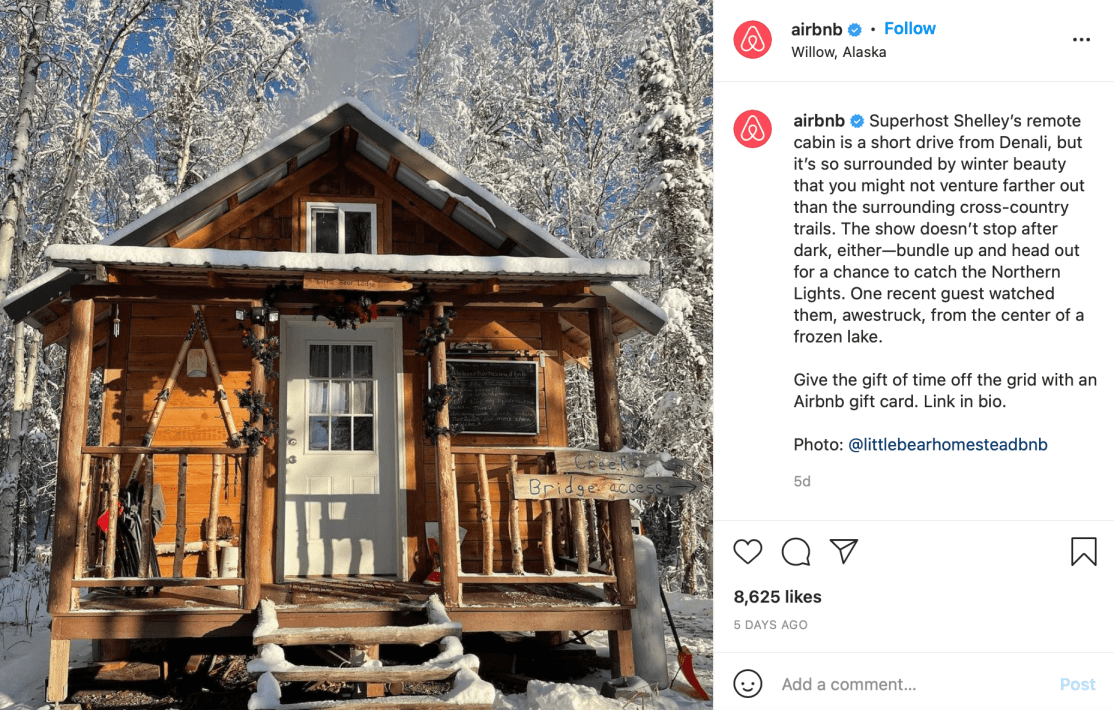 เนื้อหาที่ผู้ใช้ airbnb สร้าง