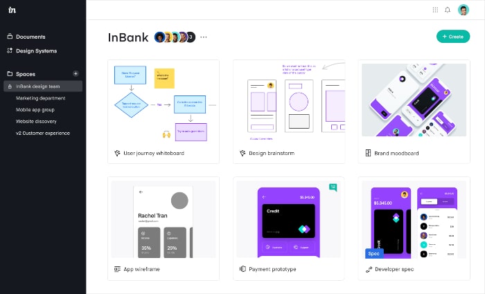 ภาพหน้าจอของ InVision-นาที