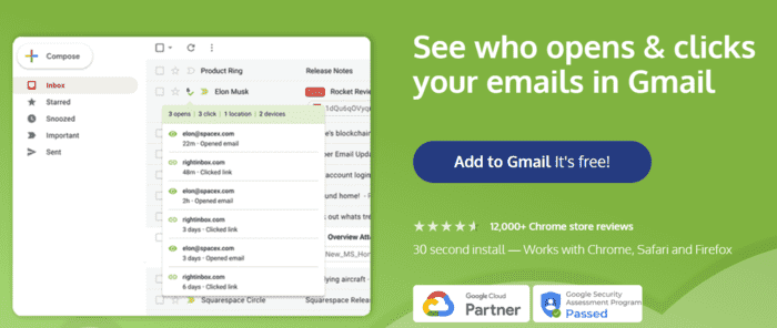 Inbox dreapta
