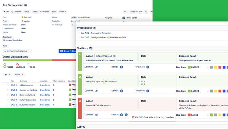 XRAY Jira 插件截图