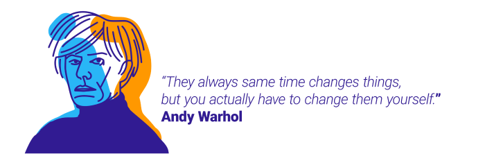 Citation d'Andy Warhol sur le temps