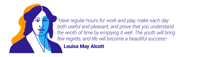 Citation de Louisa May Alcott sur le temps