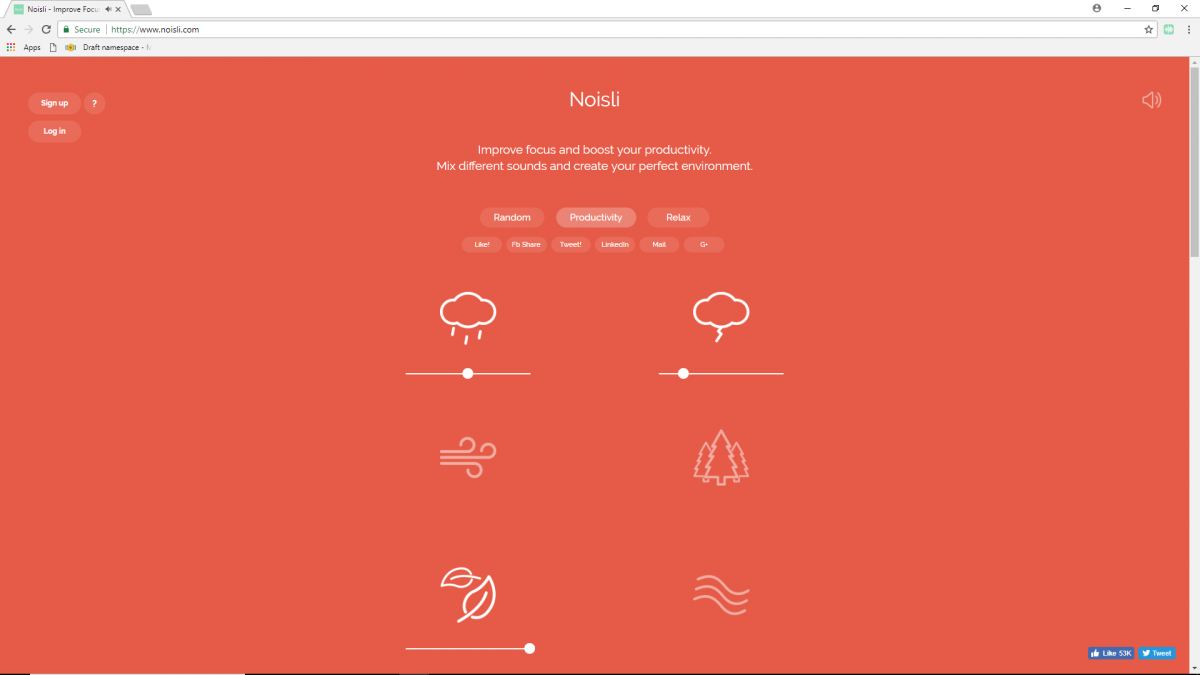 Cea mai bună captură de ecran pentru extensia Chrome: Noisli