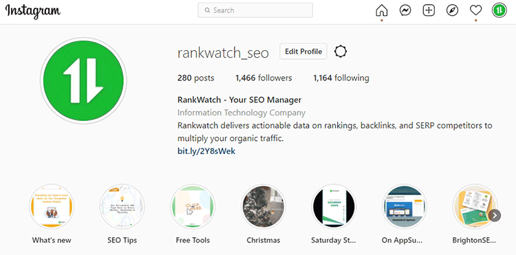 rankwatch-seo-instagram-account