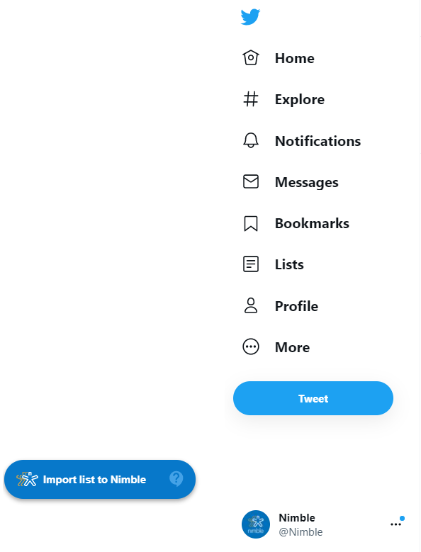 นำเข้ารายการ Twitter ด้วย Nimble Prospector
