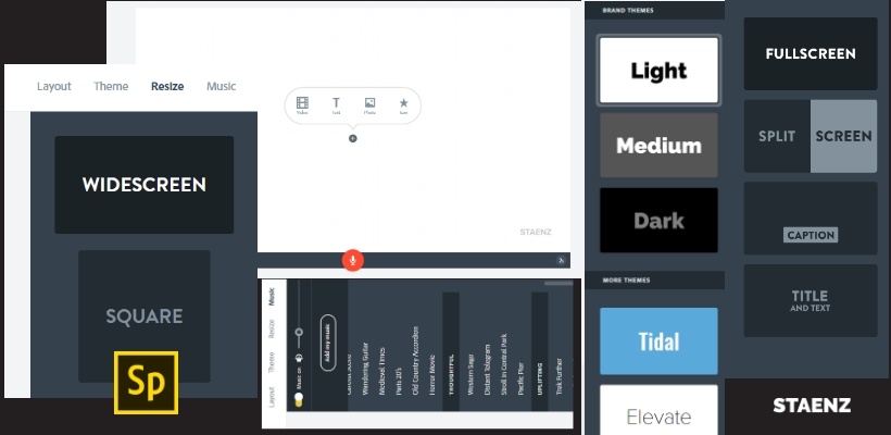 herramienta de creación de video adobe spark herramienta de edición de video