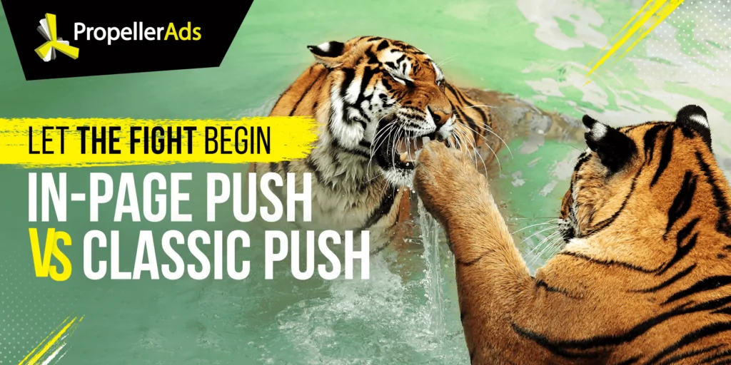Propellerads – классическая функция push-in, push-in – пример использования