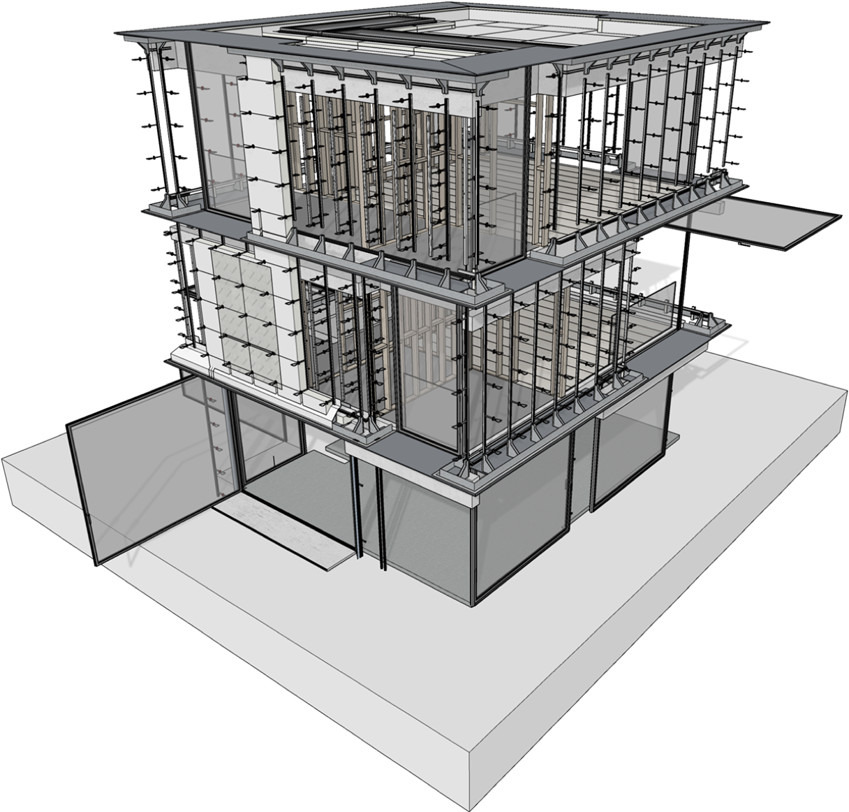 Modello di costruzione 3D in SketchUp