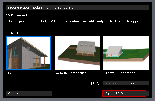 Modelli 3D in BIMx