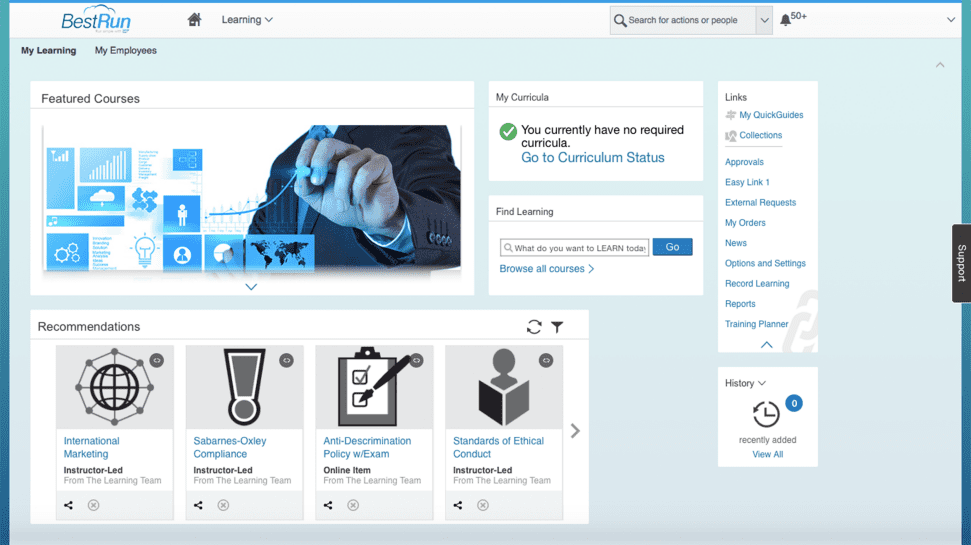 Учитесь на пользовательском портале SuccessFactors