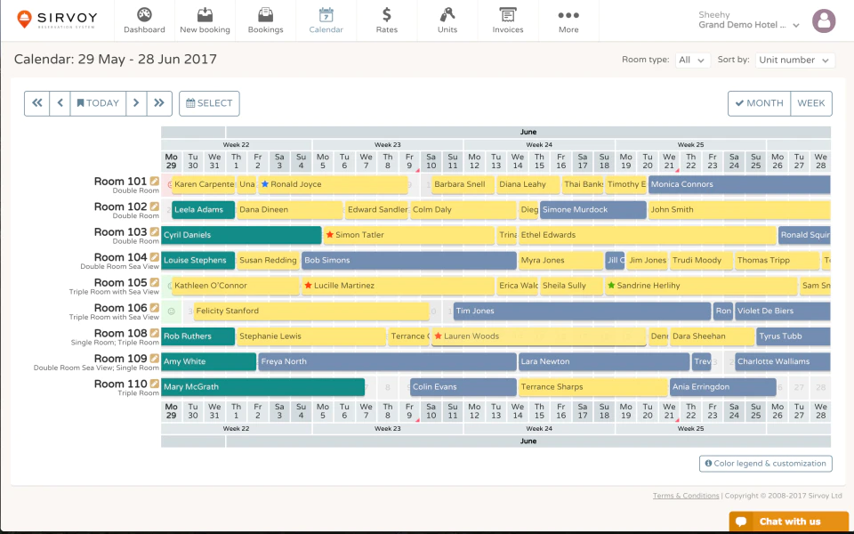 <p style="text-align: center;"><span style="font-weight: 400;">Ikhtisar kalender di </span><a href="https://www.capterra.com/p/ 103570/Sirvoy-Booking-System/"><span style="font-weight: 400;">Sirvoy</span></a><span style="font-weight: 400;"> (</span> <a href="https://www.capterra.com/p/103570/Sirvoy-Booking-System/"><span style="font-weight: 400;">Sumber</span></a>< span style="font-weight: 400;"3)</span></p> <p style="text-align: center;"><span style="font-weight: 400;">Calendar overview in </span><a href="https://www.capterra.com/p/103570/Sirvoy-Booking-System/"><span style="font-weight: 400;">Sirvoy</span></a><span style="font-weight: 400;"> (</span><a href="https://www.capterra.com/p/103570/Sirvoy-Booking-System/"><span style="font-weight: 400;">Source</span></a><span style="font-weight: 400;">)</span></p>