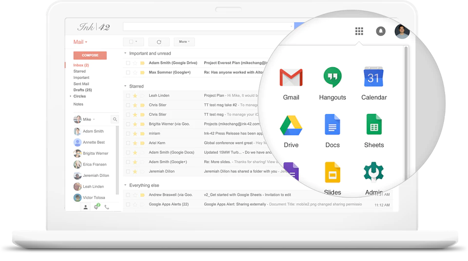 <p style="text-align: center;"><span style="font-weight: 400;">Aplicativos em </span><a href="https://www.capterra.com/p/168389 /G-Suite/"><span style="font-weight: 400;">Google Workspace</span></a><span style="font-weight: 400;"> (</span><a href="https://www.capterra.com/p/168389/G-Suite/"><span style="font-weight: 400;">Fonte</span></a><span style=" peso da fonte: 400;">)</span></p> <p style="text-align: center;"><span style="font-weight: 400;">Applications in </span><a href="https://www.capterra.com/p/168389/G-Suite/"><span style="font-weight: 400;">Google Workspace</span></a><span style="font-weight: 400;"> (</span><a href="https://www.capterra.com/p/168389/G-Suite/"><span style="font-weight: 400;">Source</span></a><span style="font-weight: 400;">)</span></p>