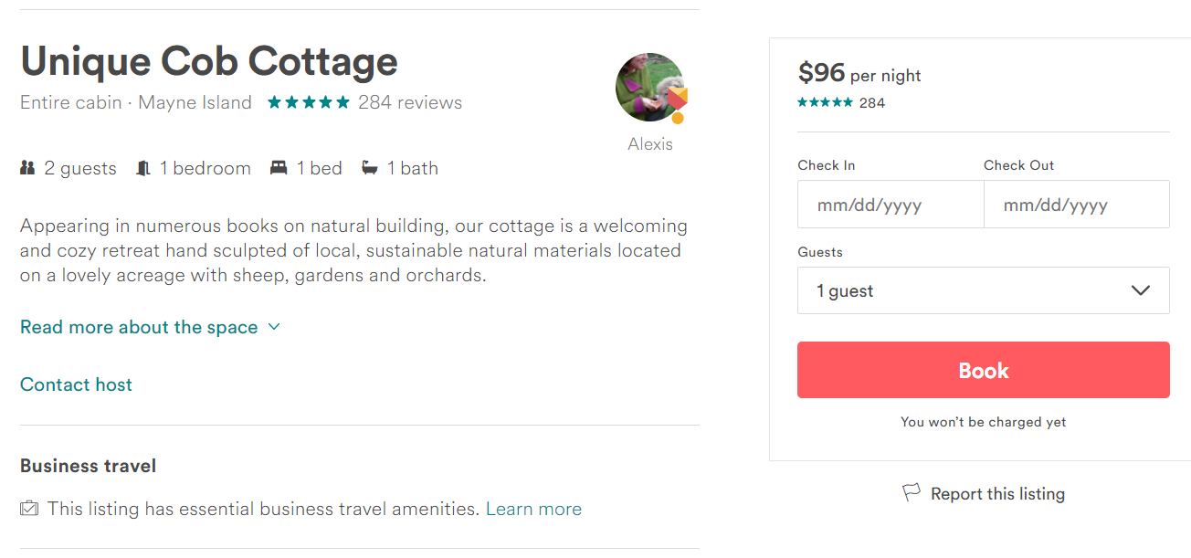 Airbnb aracılığıyla Airbnb'nin web sitesinde listeleme