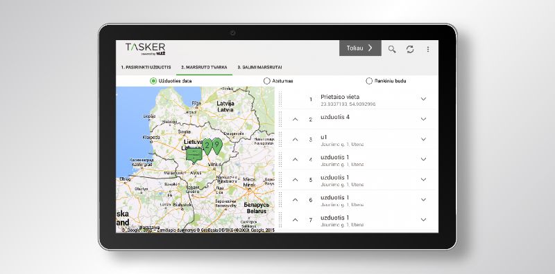 fsm tool Tasker'da rota planlama