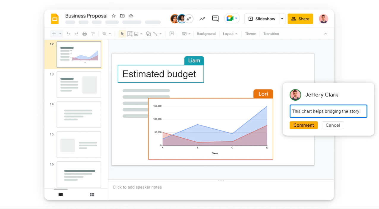 <p style="text-align: center;"><a href="https://www.capterra.com/p/178686/Google-Slides/">Google 프레젠테이션</a>에서 프레젠테이션 만들기(< a href="https://www.capterra.com/p/178686/Google-Slides/">출처</a>)</p> <p style="text-align: center;">Creating a presentation in <a href="https://www.capterra.com/p/178686/Google-Slides/">Google Slides</a> (<a href="https://www.capterra.com/p/178686/Google-Slides/">Source</a>)</p>