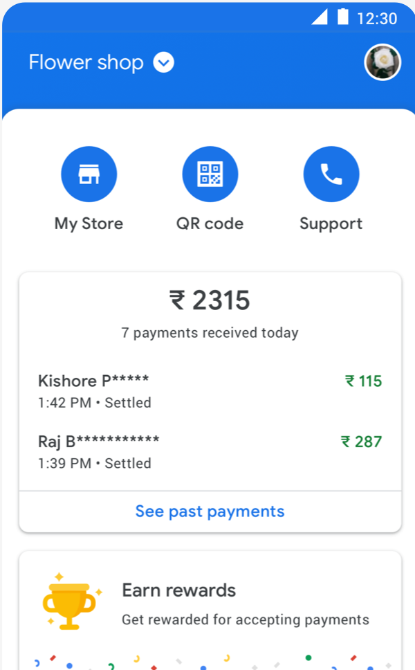 GooglePayのショップ概要のスクリーンショット