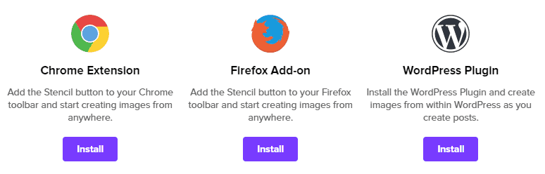 Ekstensi browser web stensil