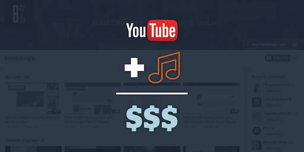 如何从 YouTube 上的音乐中赚钱