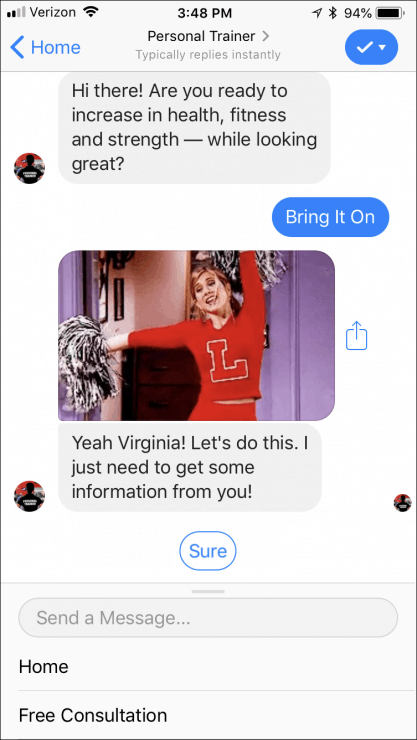 Chatbot per personal trainer